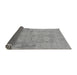 Sideview of Abstract Gray Modern Rug, abs1219gry