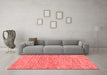 Modern Red Washable Rugs