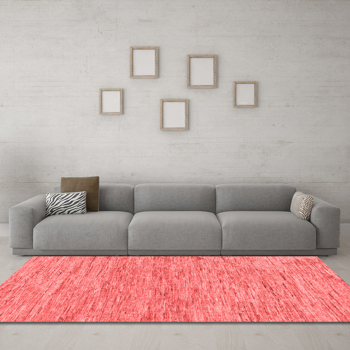 Modern Red Washable Rugs