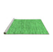 Sideview of Machine Washable Solid Emerald Green Modern Area Rugs, wshabs121emgrn