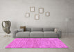 Machine Washable Solid Purple Modern Area Rugs in a Living Room, wshabs121pur