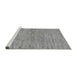 Sideview of Machine Washable Solid Gray Modern Rug, wshabs121gry