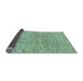 Sideview of Solid Light Blue Modern Rug, abs121lblu