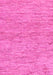Machine Washable Solid Pink Modern Rug, wshabs121pnk
