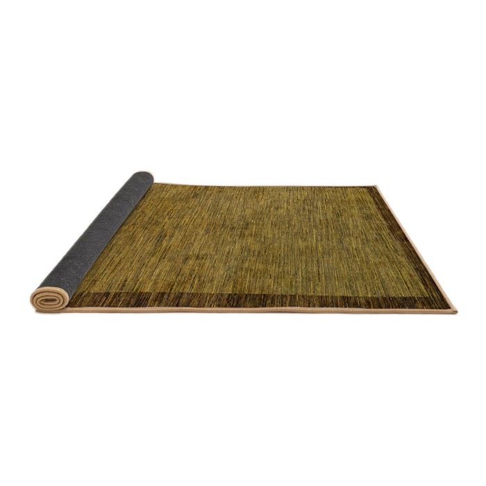 Sideview of Abstract Dark Brown Modern Rug, abs122