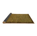 Sideview of Abstract Dark Brown Modern Rug, abs122