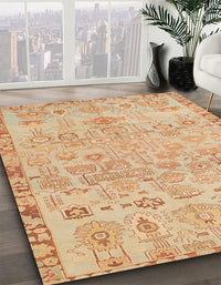 Abstract Orange Modern Rug, abs1220