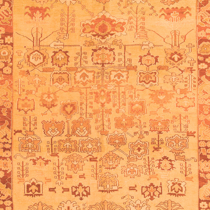 Machine Washable Abstract Orange Modern Area Rugs, wshabs1220org