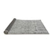 Sideview of Abstract Gray Modern Rug, abs1220gry