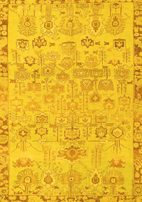 Abstract Yellow Modern Rug, abs1220yw