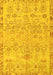 Abstract Yellow Modern Rug, abs1220yw