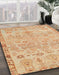 Abstract Orange Modern Rug in Family Room, abs1220