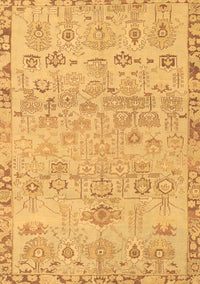 Abstract Brown Modern Rug, abs1220brn