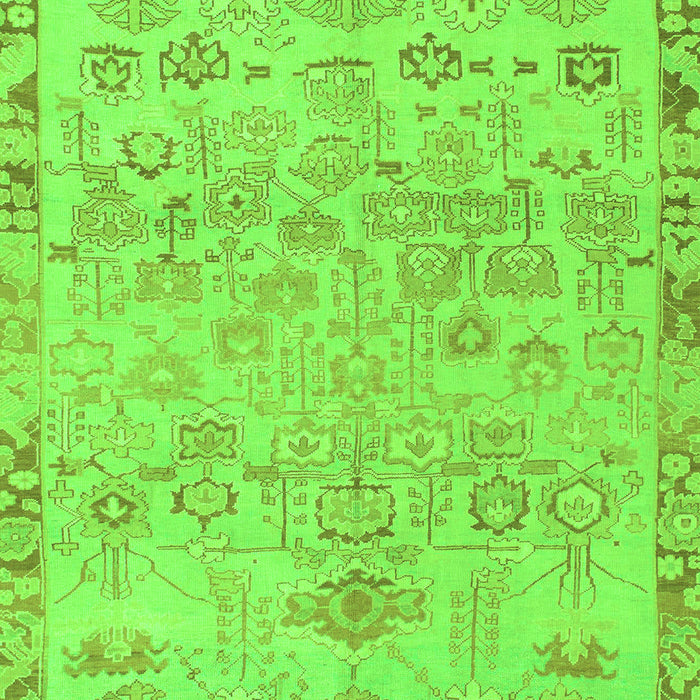Machine Washable Abstract Green Modern Area Rugs, wshabs1220grn