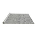 Sideview of Machine Washable Abstract Gray Modern Rug, wshabs1220gry