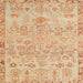 Square Machine Washable Abstract Orange Rug, wshabs1220