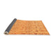 Sideview of Abstract Orange Modern Rug, abs1220org