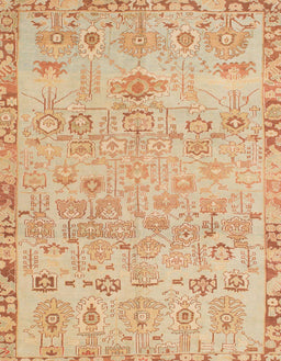 Abstract Orange Modern Rug, abs1220