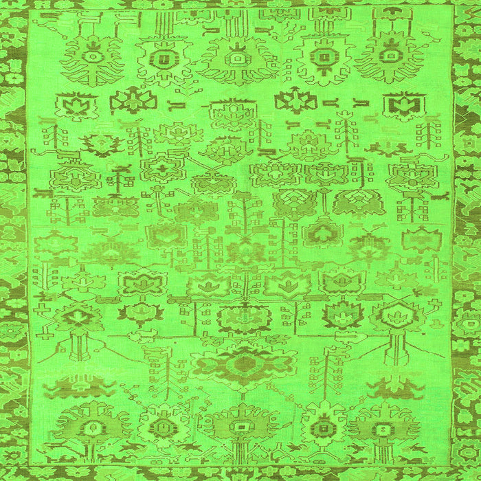 Square Machine Washable Abstract Green Modern Area Rugs, wshabs1220grn