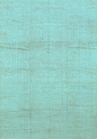 Abstract Light Blue Modern Rug, abs1221lblu