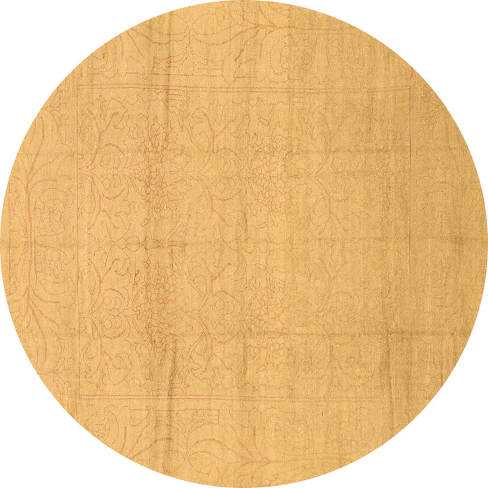 Round Machine Washable Abstract Brown Modern Rug, wshabs1221brn