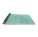 Sideview of Abstract Light Blue Modern Rug, abs1221lblu