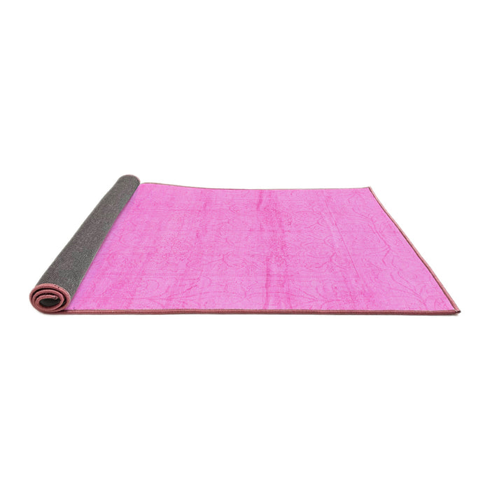 Sideview of Abstract Pink Modern Rug, abs1221pnk