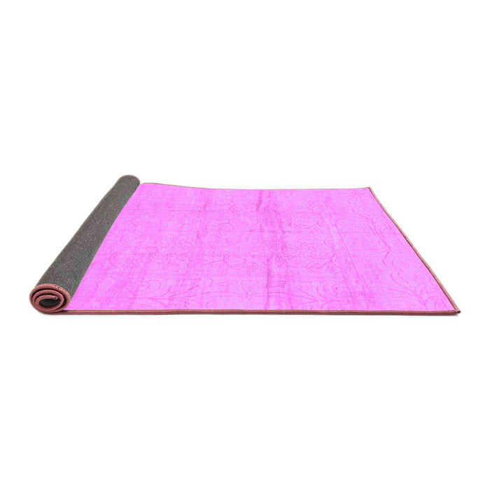Sideview of Abstract Purple Modern Rug, abs1221pur