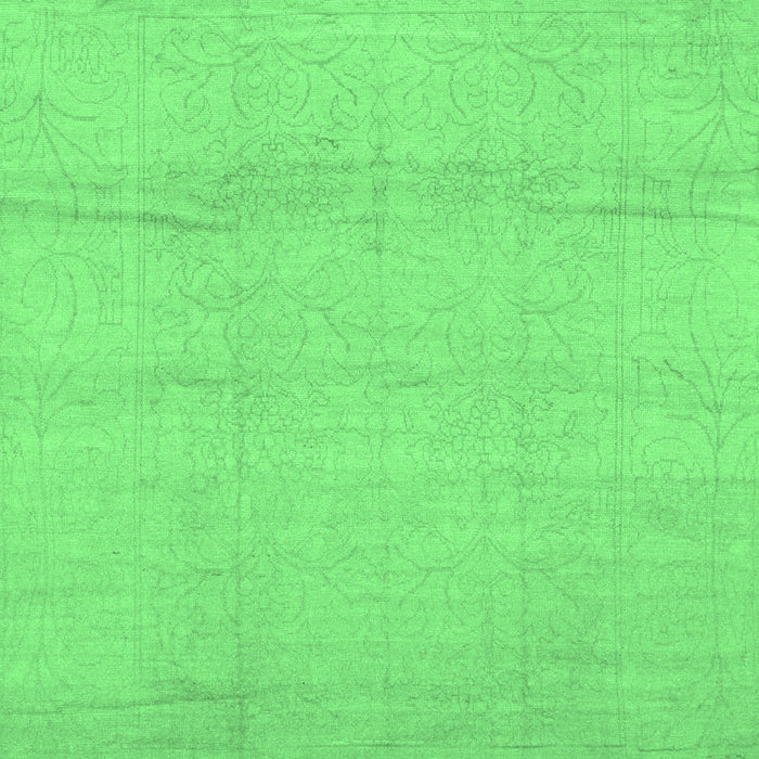 Machine Washable Abstract Emerald Green Modern Area Rugs, wshabs1221emgrn