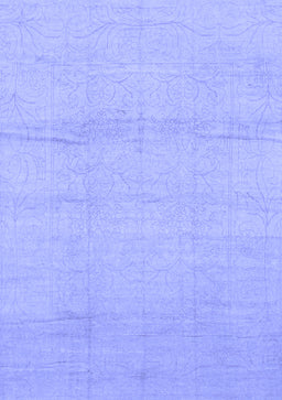 Abstract Blue Modern Rug, abs1221blu
