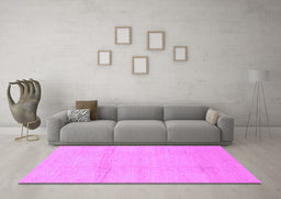 Machine Washable Abstract Purple Modern Area Rugs in a Living Room, wshabs1221pur