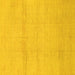 Square Machine Washable Abstract Yellow Modern Rug, wshabs1221yw