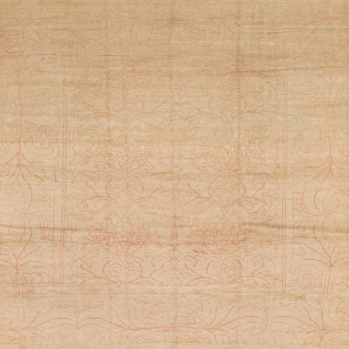 Square Abstract Yellow Modern Rug, abs1221