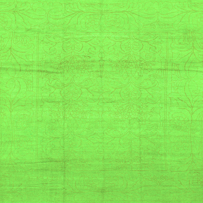 Square Abstract Green Modern Rug, abs1221grn