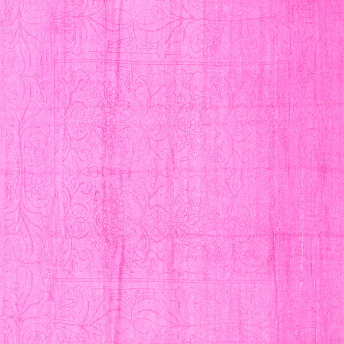 Square Machine Washable Abstract Pink Modern Rug, wshabs1221pnk