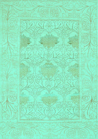 Oriental Turquoise Traditional Rug, abs1222turq