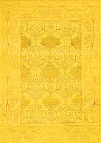 Oriental Yellow Traditional Rug, abs1222yw