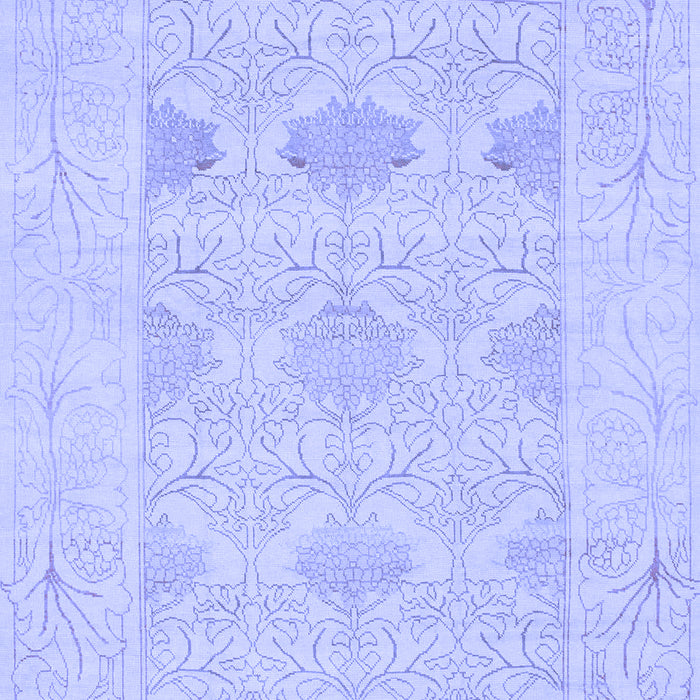Machine Washable Oriental Blue Traditional Rug, wshabs1222blu