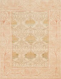Machine Washable Abstract Brown Gold Rug, wshabs1222