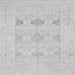 Square Machine Washable Oriental Gray Traditional Rug, wshabs1222gry