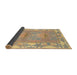 Sideview of Abstract Brownish Green Modern Rug, abs1223