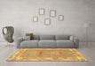 Machine Washable Abstract Brown Modern Rug in a Living Room,, wshabs1223brn