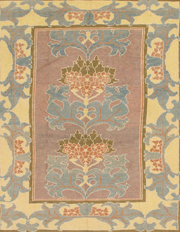 Machine Washable Abstract Brown Green Rug, wshabs1223