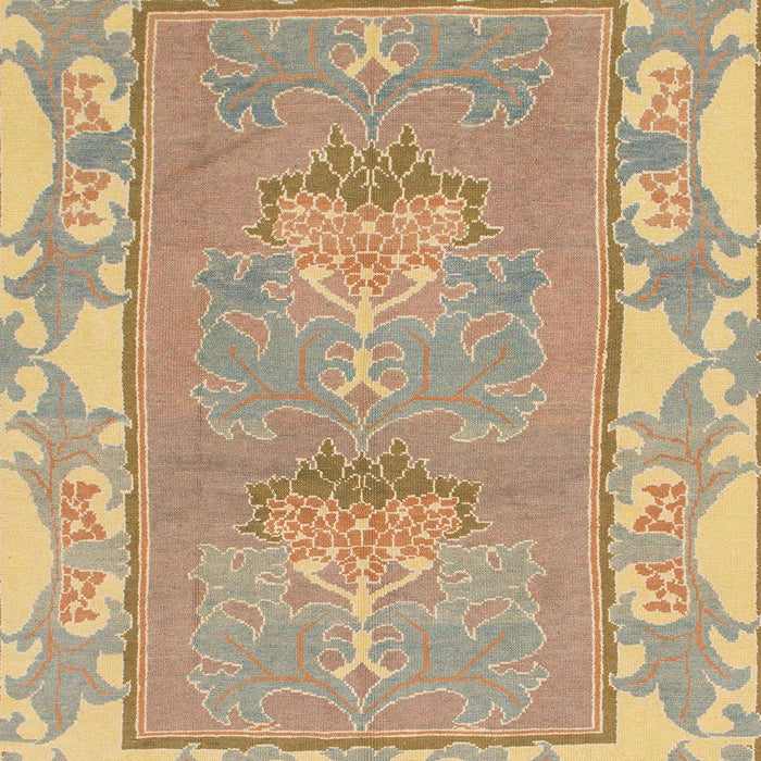 Machine Washable Abstract Brown Green Rug, wshabs1223