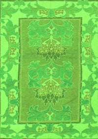 Abstract Green Modern Rug, abs1223grn