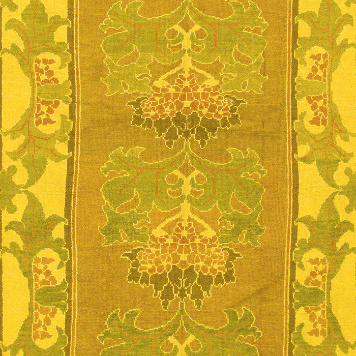 Machine Washable Abstract Yellow Modern Rug, wshabs1223yw