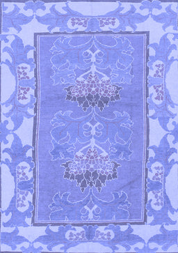 Abstract Blue Modern Rug, abs1223blu