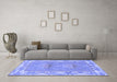Machine Washable Abstract Blue Modern Rug in a Living Room, wshabs1223blu