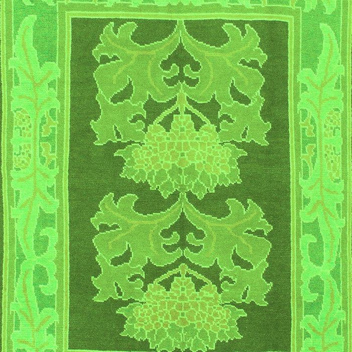 Machine Washable Abstract Green Modern Area Rugs, wshabs1224grn
