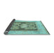 Sideview of Abstract Light Blue Modern Rug, abs1224lblu